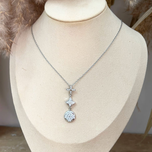 Clover Drop Pendant Necklace