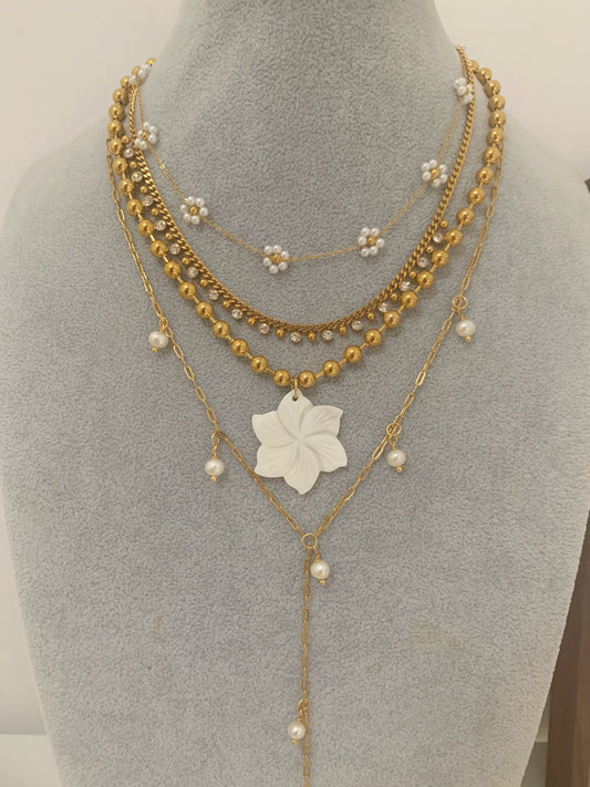 Pearl Station Lariat Y Necklace