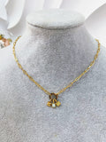 3 Birthstone Charms Necklace - camillajewelry