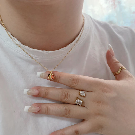 Hidden Love Initial Necklace