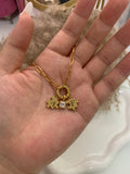 2 Puzzle Initial & Birthstone Necklace - camillajewelry