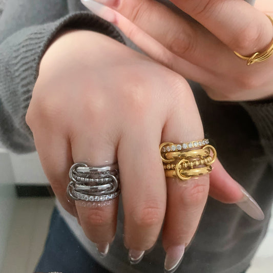 Lana Interlock Stacking Ring
