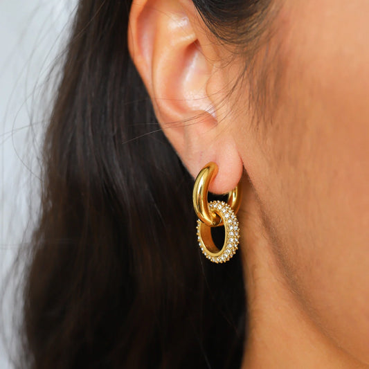 GRACE HOOP EARRINGS