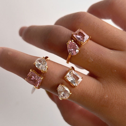 TOI ET MOI FOREVER 18K GOLD PLATED RING