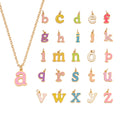 2 Enamel Initials & Birthstone Charm Bracelet - camillajewelry