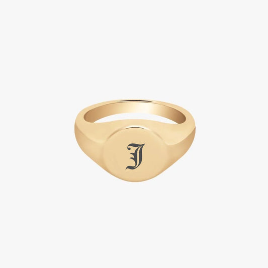 Initial Signet Ring
