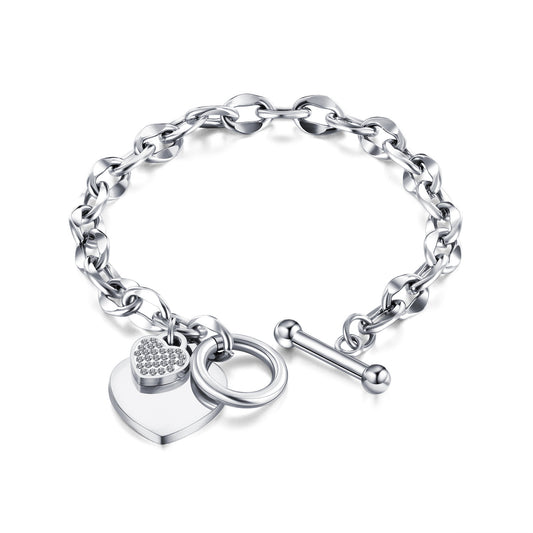 Heart Token Bracelet